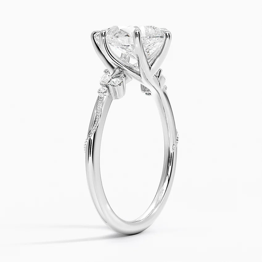 Camelia Moissanite Engagement Ring-VOOGME