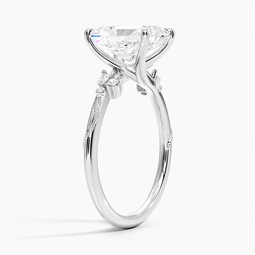 Camelia Moissanite Engagement Ring-VOOGME