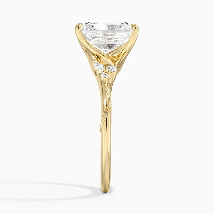 Camelia Moissanite Engagement Ring-VOOGME