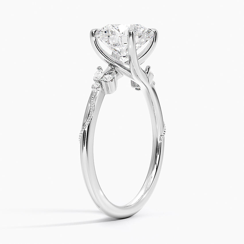 Camelia Moissanite Engagement Ring-VOOGME
