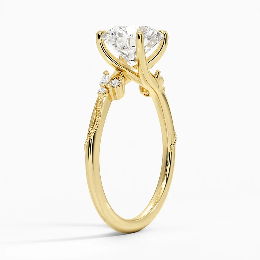 Camelia Moissanite Engagement Ring-VOOGME