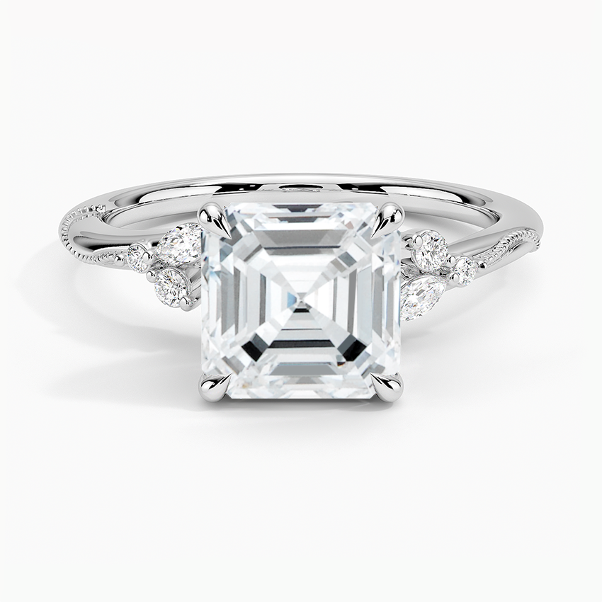 Camelia Moissanite Engagement Ring-VOOGME