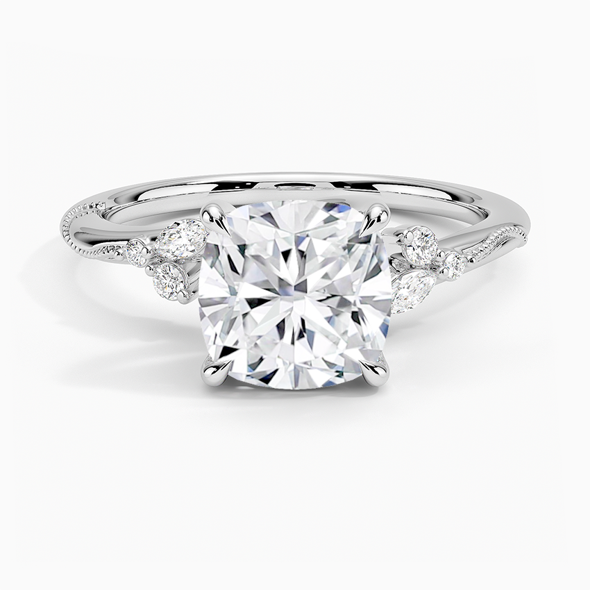 Camelia Moissanite Engagement Ring-VOOGME