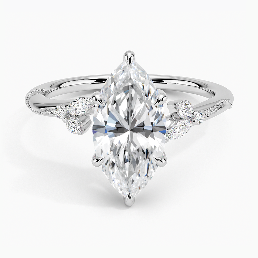 Camelia Moissanite Engagement Ring-VOOGME