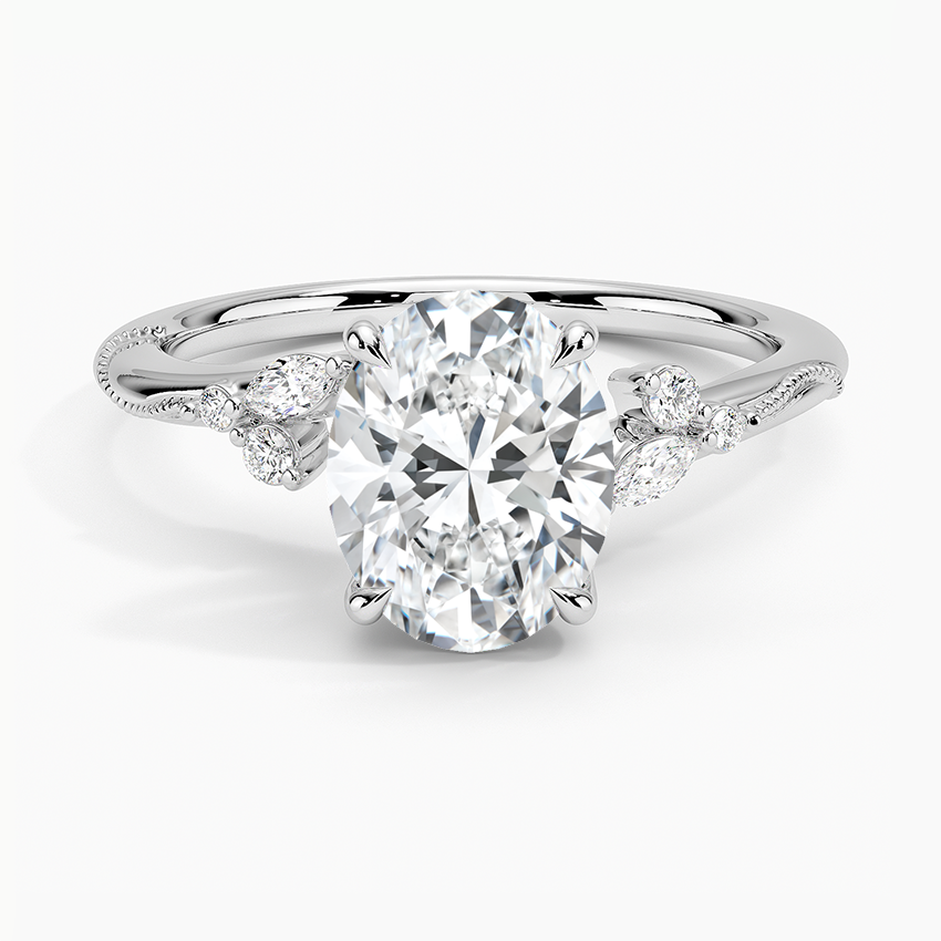 Camelia Moissanite Engagement Ring-VOOGME