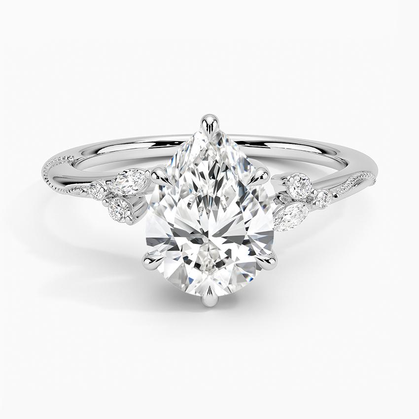 Camelia Moissanite Engagement Ring-VOOGME