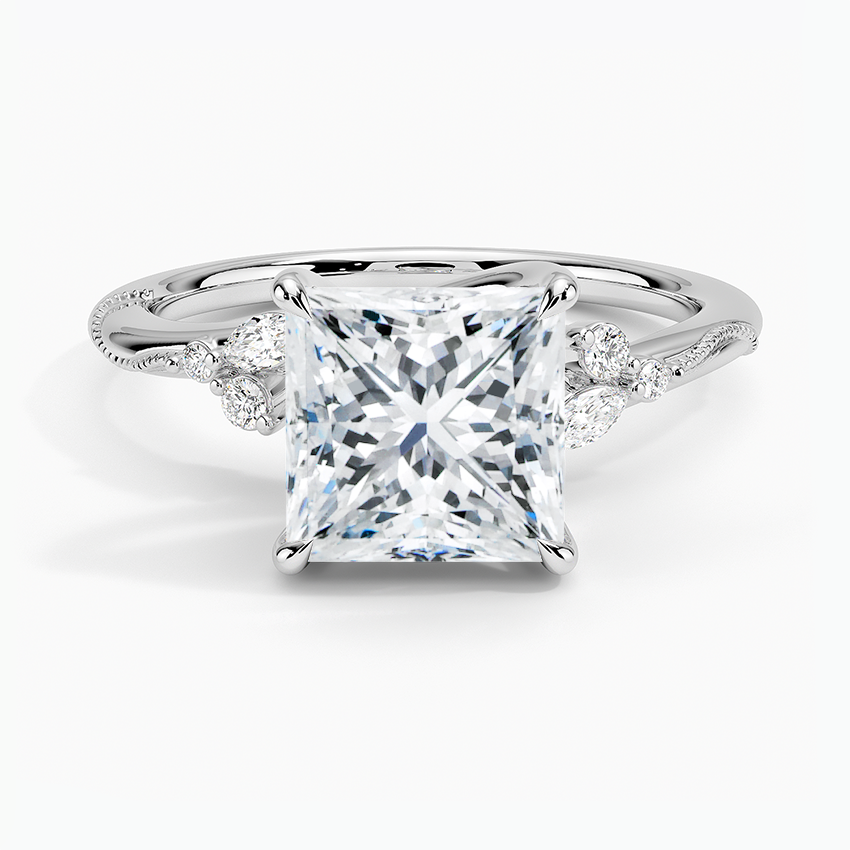 Camelia Moissanite Engagement Ring-VOOGME