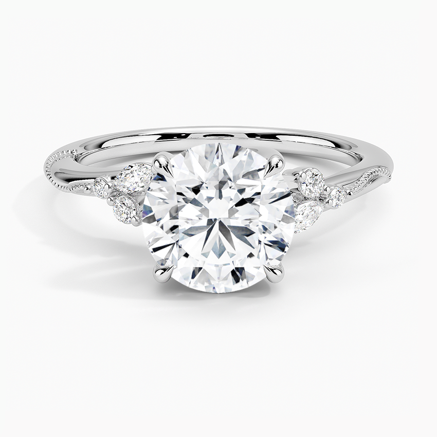 Camelia Moissanite Engagement Ring-VOOGME