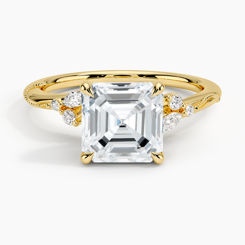 Camelia Moissanite Engagement Ring-VOOGME