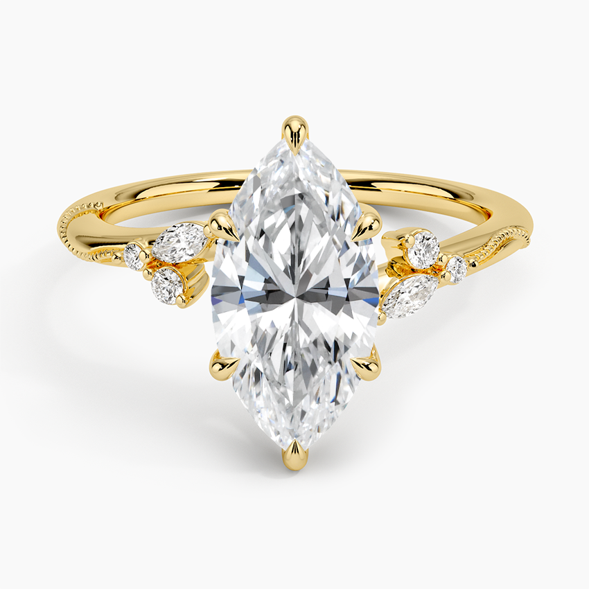Camelia Moissanite Engagement Ring-VOOGME