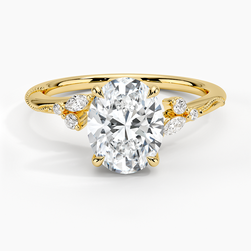 Camelia Moissanite Engagement Ring-VOOGME