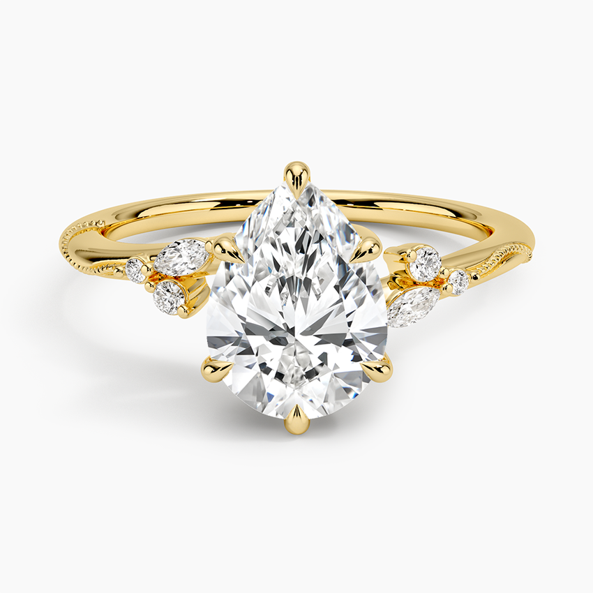 Camelia Moissanite Engagement Ring-VOOGME