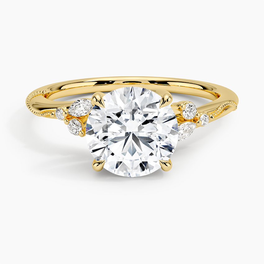 Camelia Moissanite Engagement Ring-VOOGME