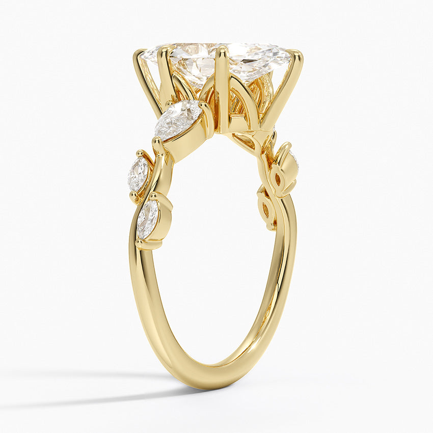 Vitedi Agave Moissanite Engagement Ring-VOOGME