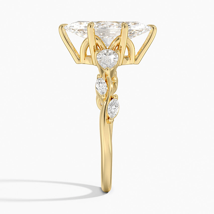 Vitedi Agave Moissanite Engagement Ring-VOOGME