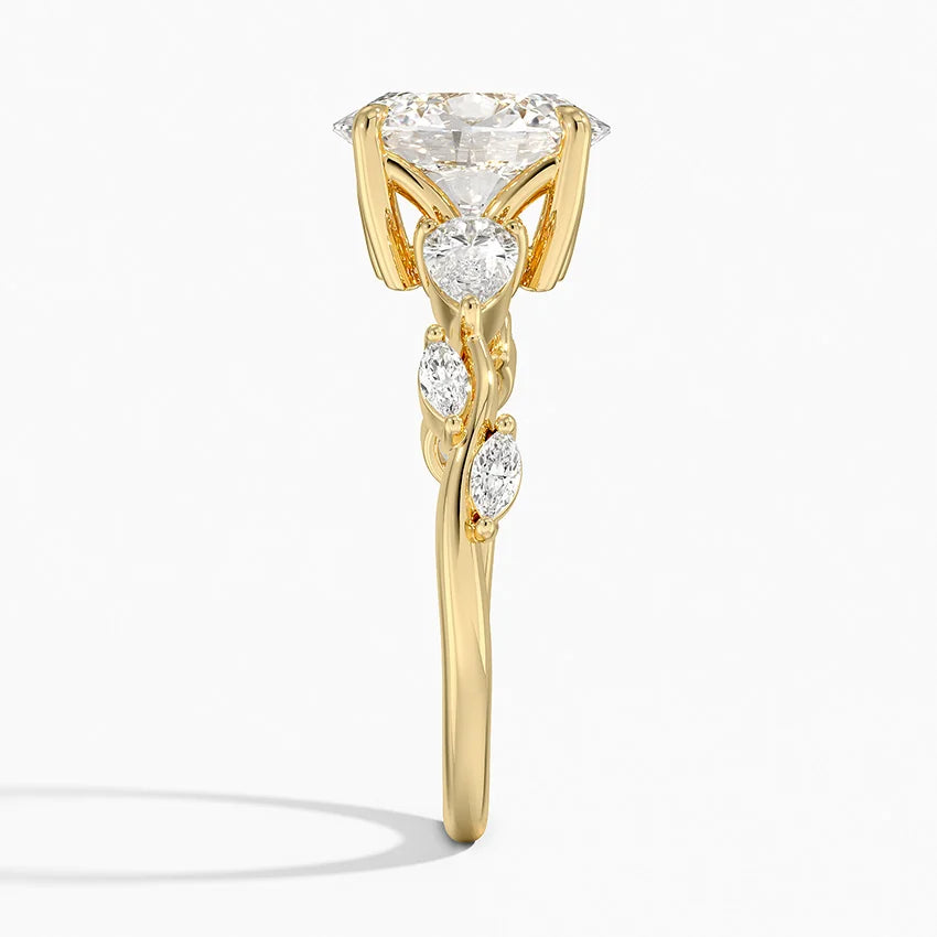 Vitedi Agave Moissanite Engagement Ring-VOOGME