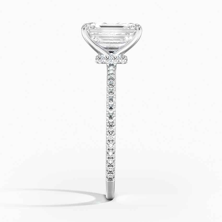 Pave Aura Moissanite Engagement Ring-VOOGME