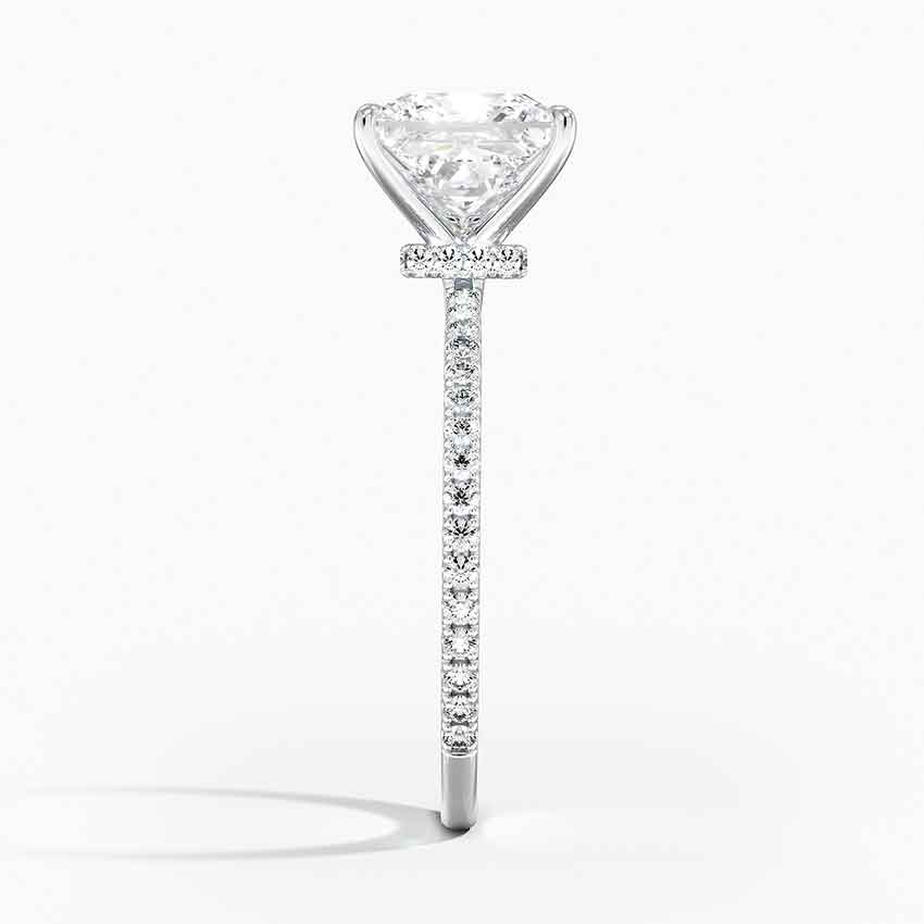 Pave Aura Moissanite Engagement Ring-VOOGME