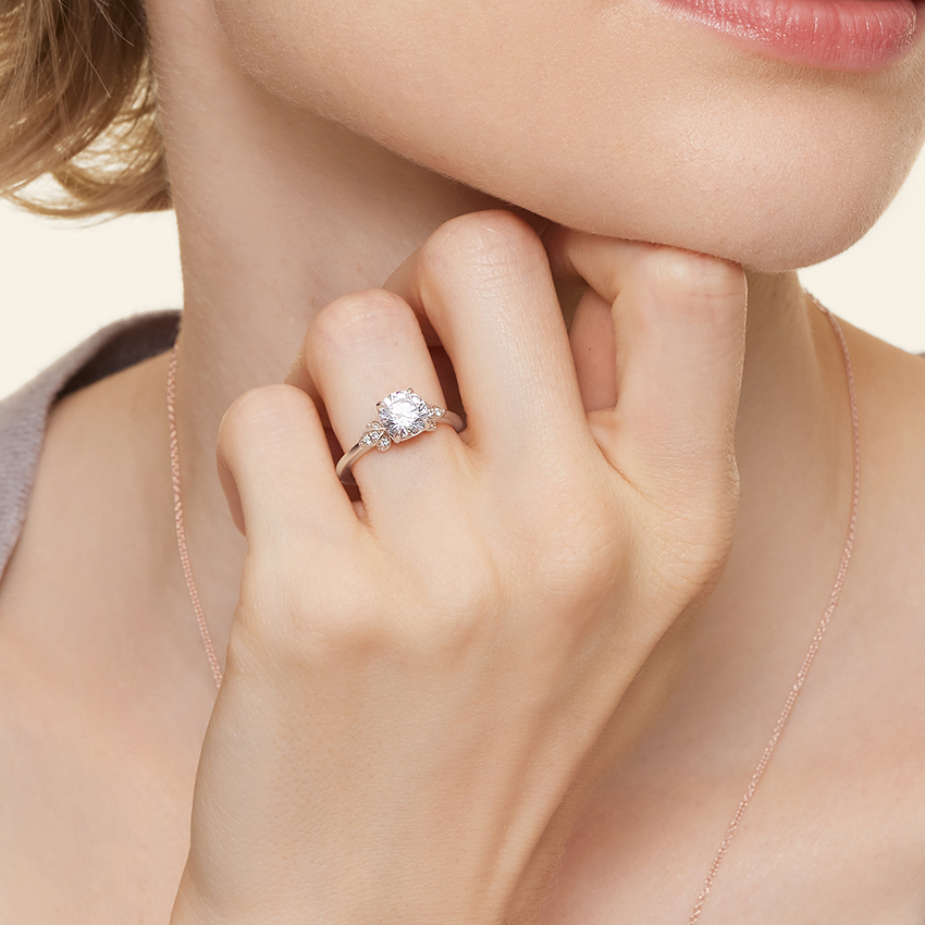 Elena Moissanite Engagement Ring