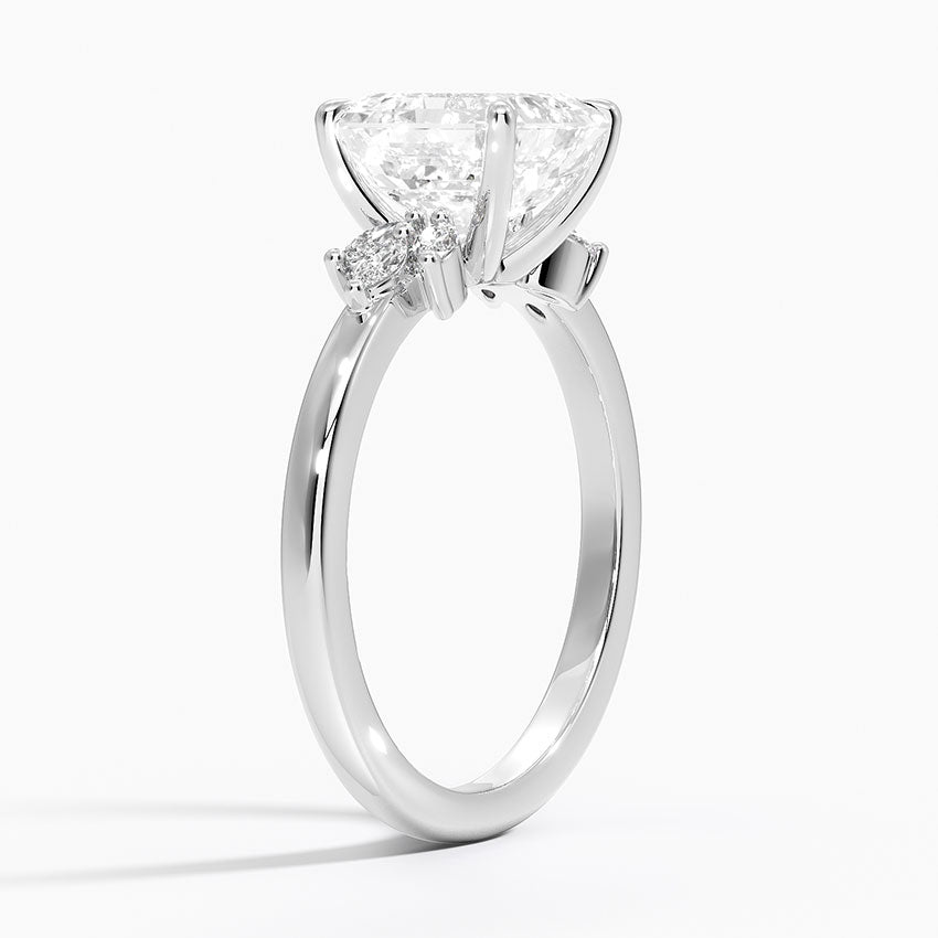 Cluster Moissanite Engagement Ring-VOOGME