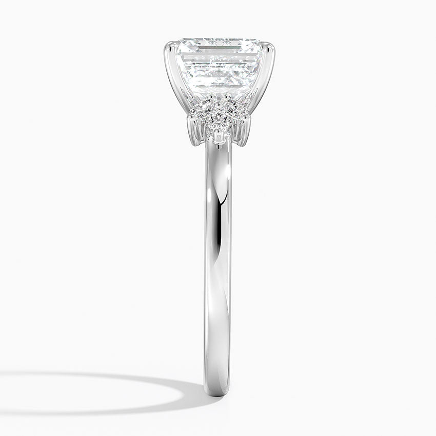 Cluster Moissanite Engagement Ring-VOOGME