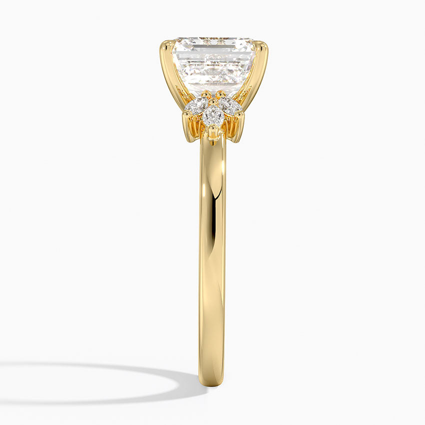 Cluster Moissanite Engagement Ring-VOOGME