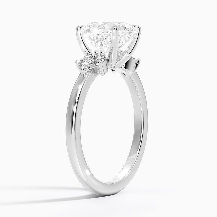 Cluster Moissanite Engagement Ring-VOOGME