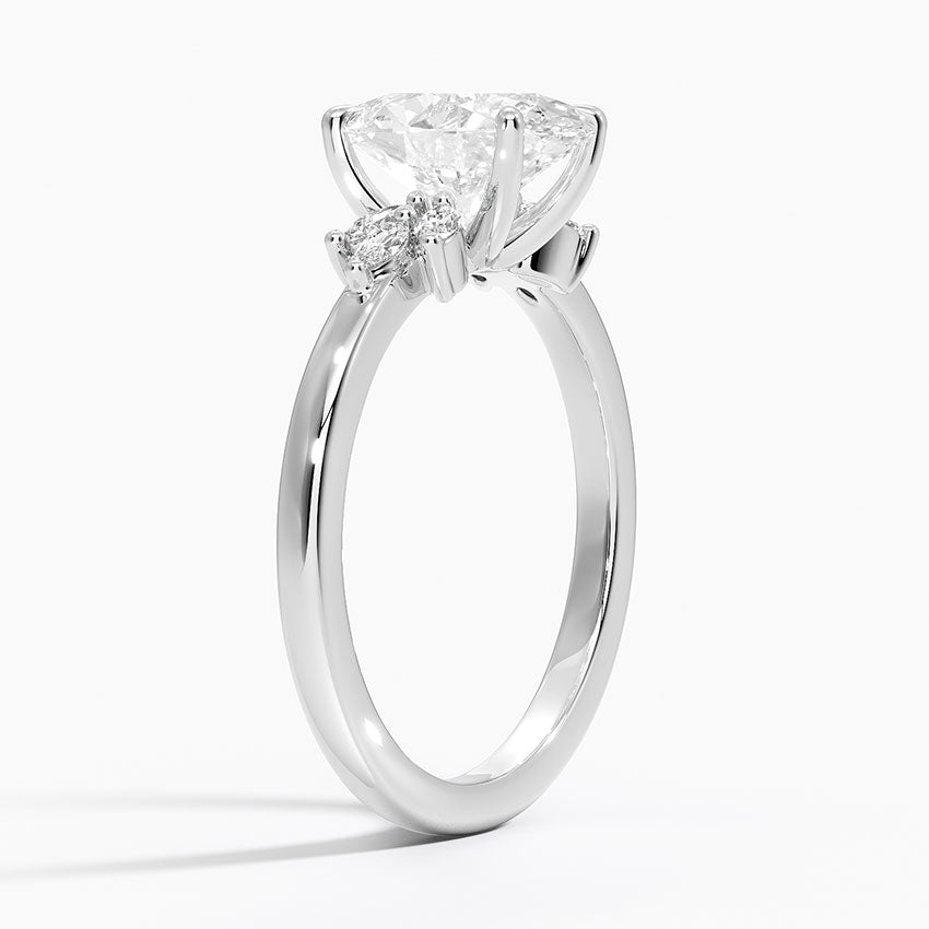 Cluster Moissanite Engagement Ring-VOOGME