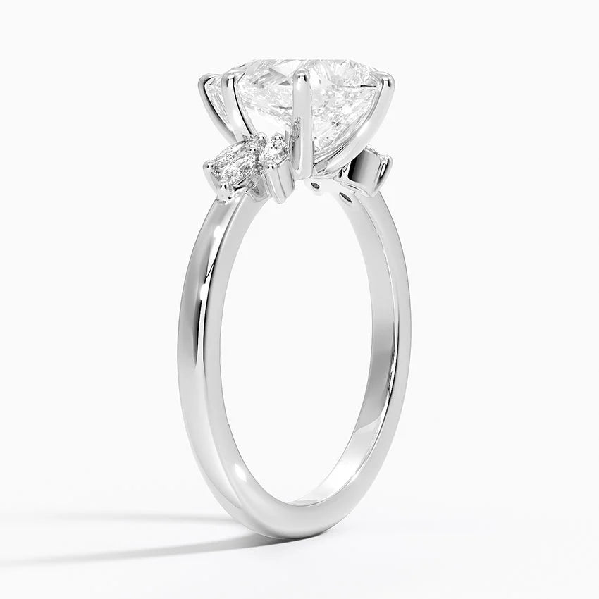 Cluster Moissanite Engagement Ring-VOOGME