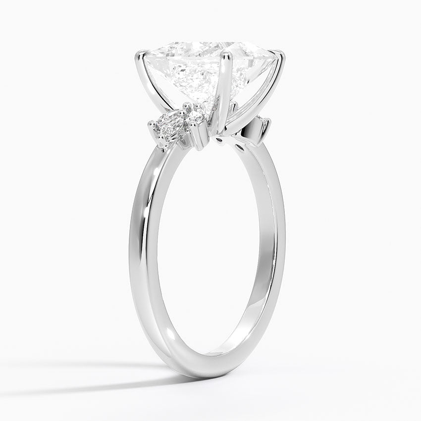 Cluster Moissanite Engagement Ring-VOOGME