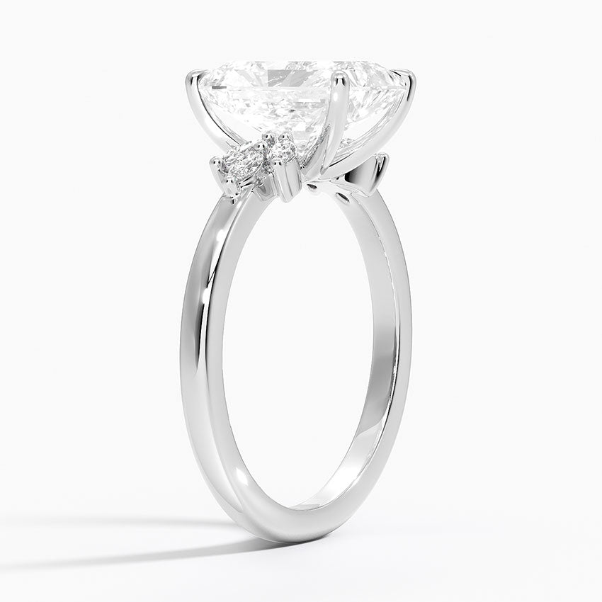 Cluster Moissanite Engagement Ring-VOOGME