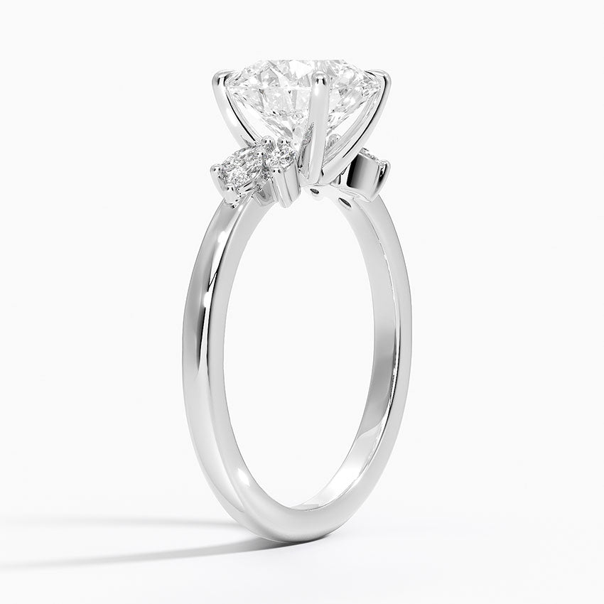 Cluster Moissanite Engagement Ring-VOOGME