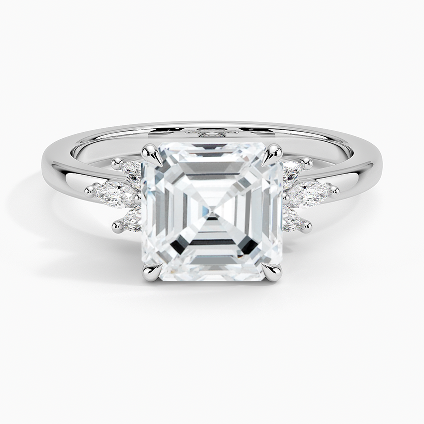 Cluster Moissanite Engagement Ring-VOOGME