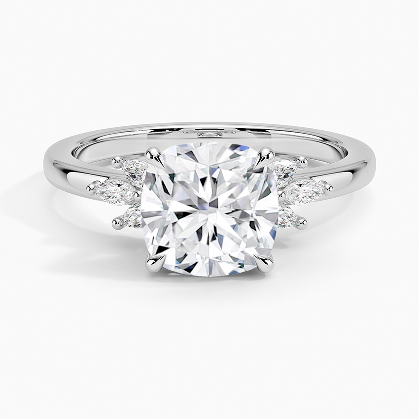 Cluster Moissanite Engagement Ring-VOOGME