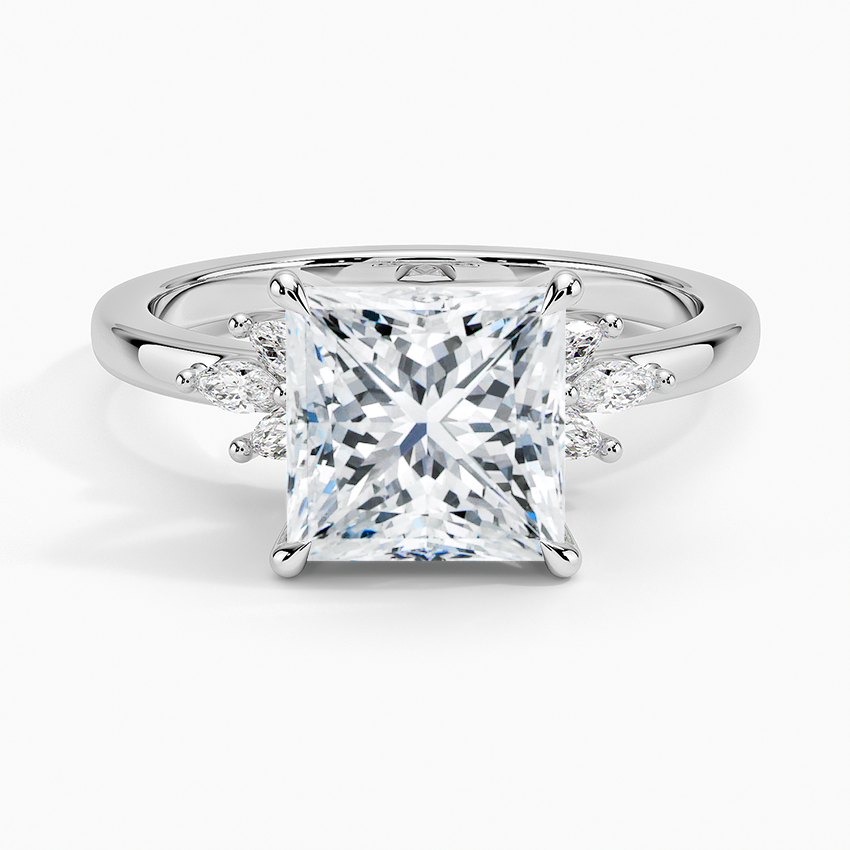 Cluster Moissanite Engagement Ring-VOOGME