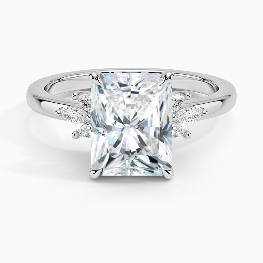 Cluster Moissanite Engagement Ring-VOOGME