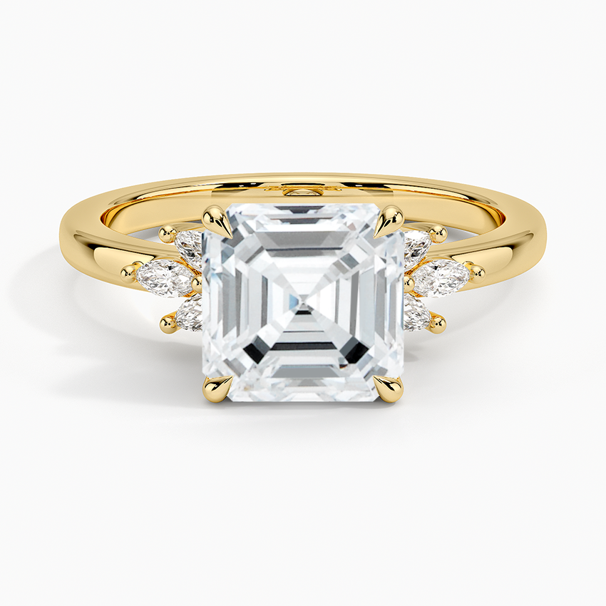 Cluster Moissanite Engagement Ring-VOOGME