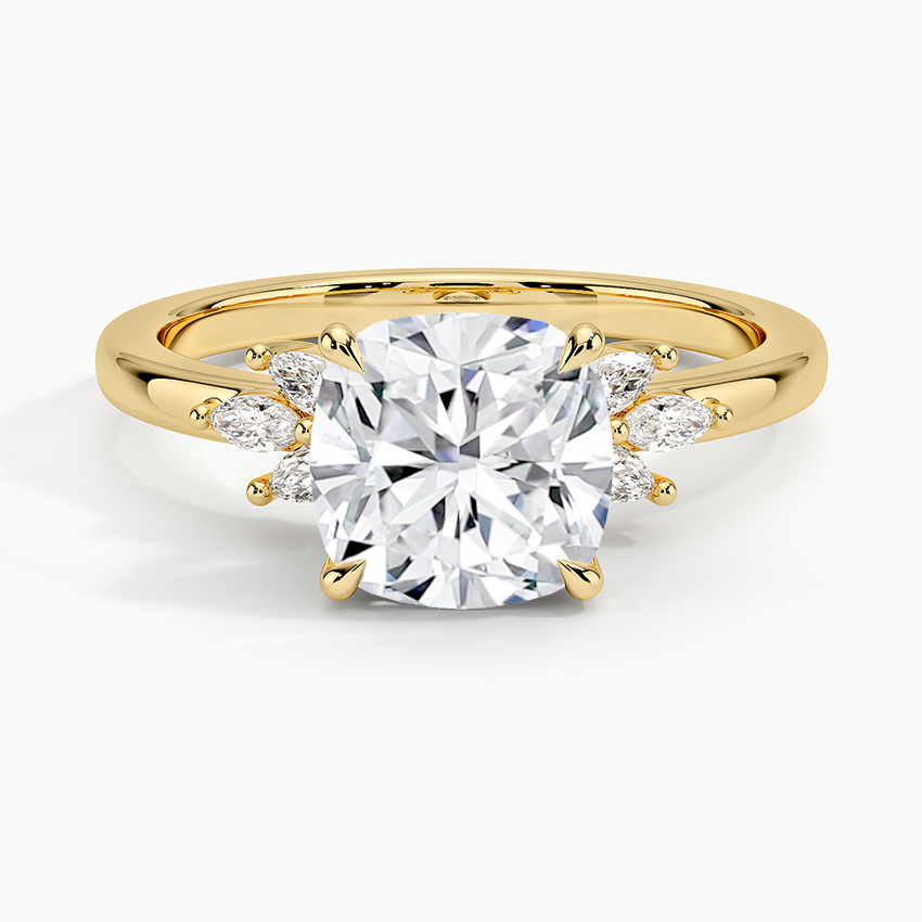Cluster Moissanite Engagement Ring-VOOGME