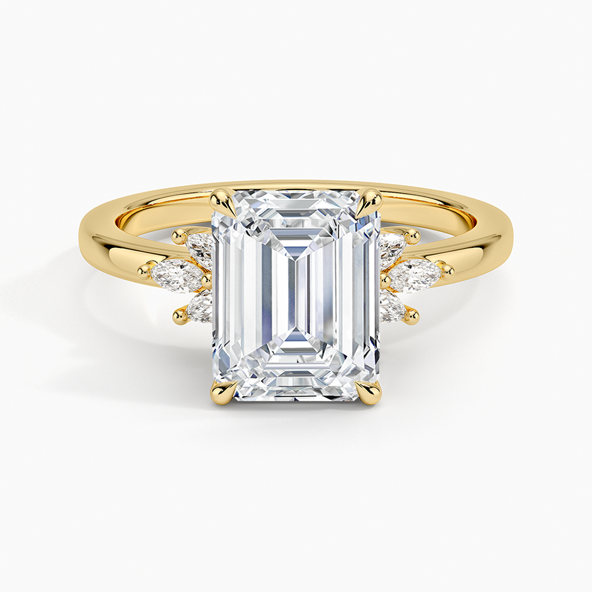 Cluster Moissanite Engagement Ring-VOOGME