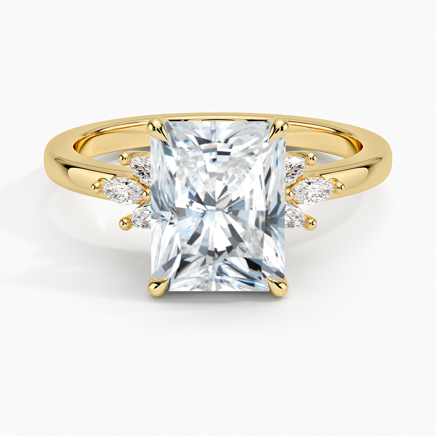 Cluster Moissanite Engagement Ring-VOOGME