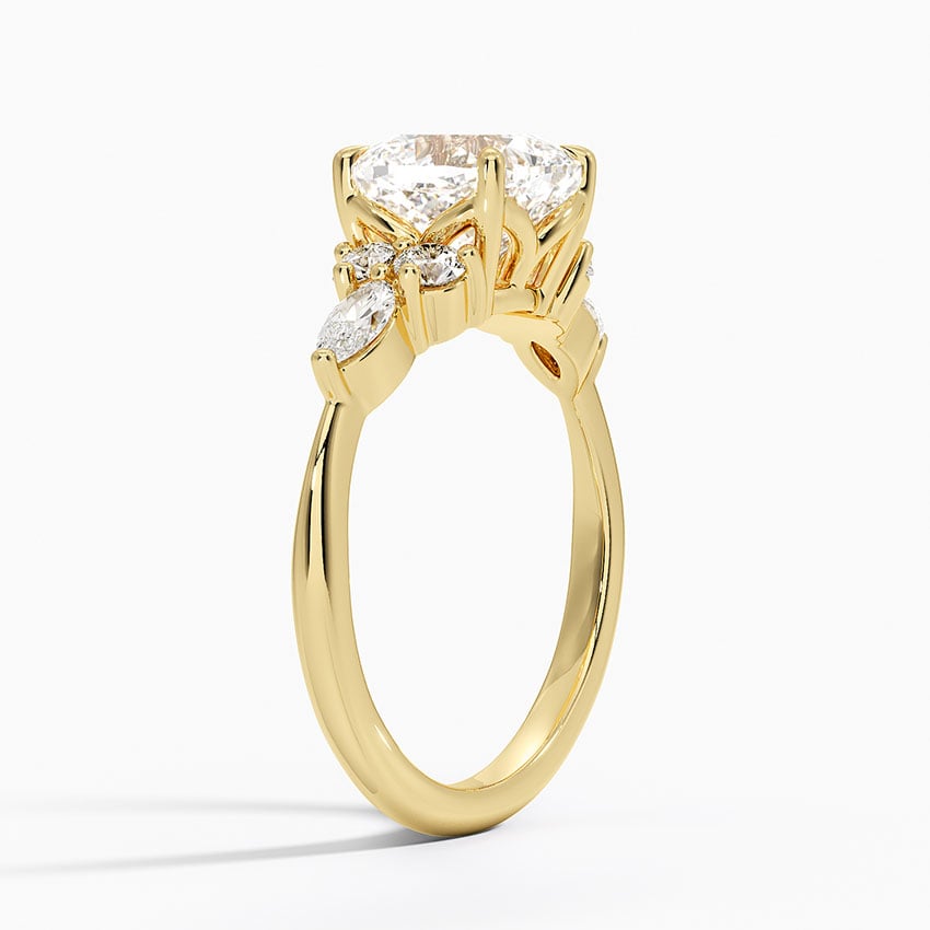 Luceillante Asscher Moissanite Engagement Ring-VOOGME