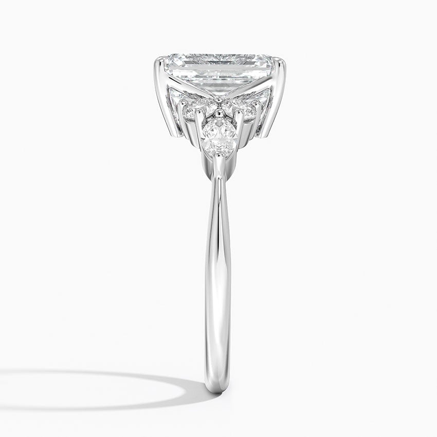 Luceillante Asscher Moissanite Engagement Ring-VOOGME