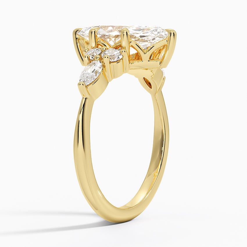 Luceillante Asscher Moissanite Engagement Ring-VOOGME
