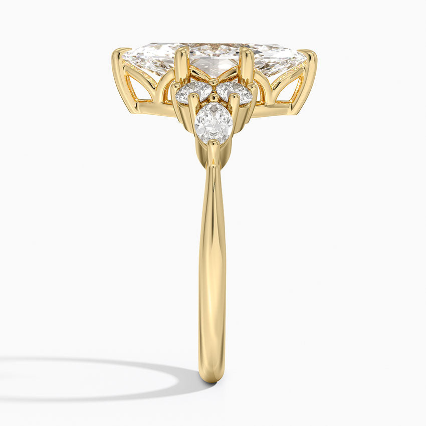 Luceillante Asscher Moissanite Engagement Ring-VOOGME