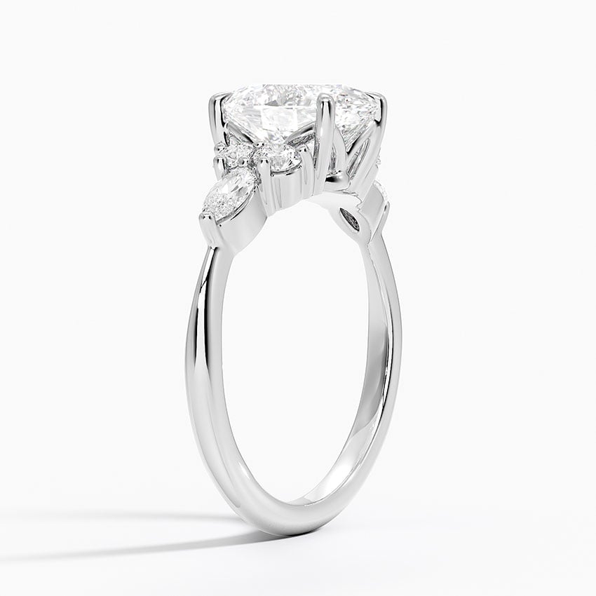 Luceillante Asscher Moissanite Engagement Ring-VOOGME