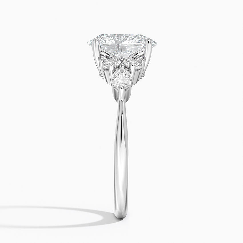 Luceillante Asscher Moissanite Engagement Ring-VOOGME