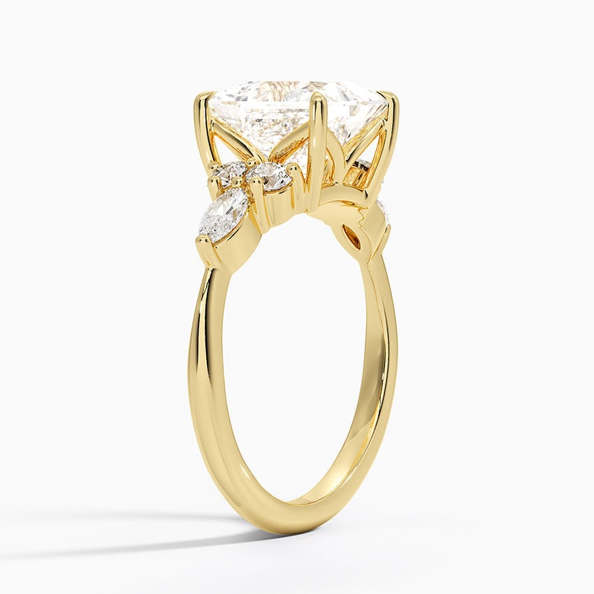 Luceillante Asscher Moissanite Engagement Ring-VOOGME