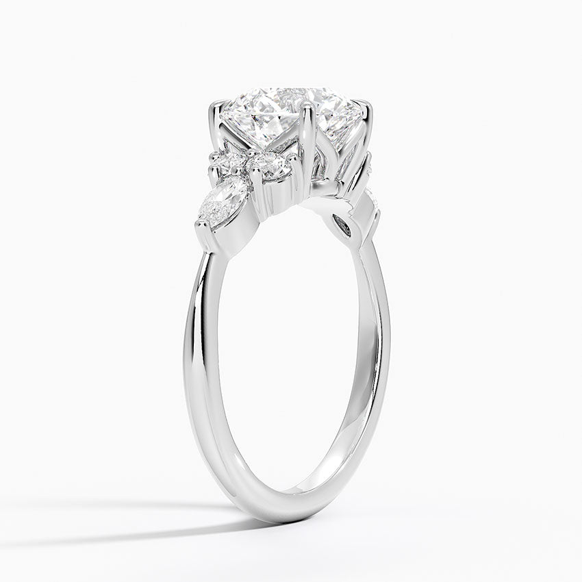 Luceillante Asscher Moissanite Engagement Ring-VOOGME