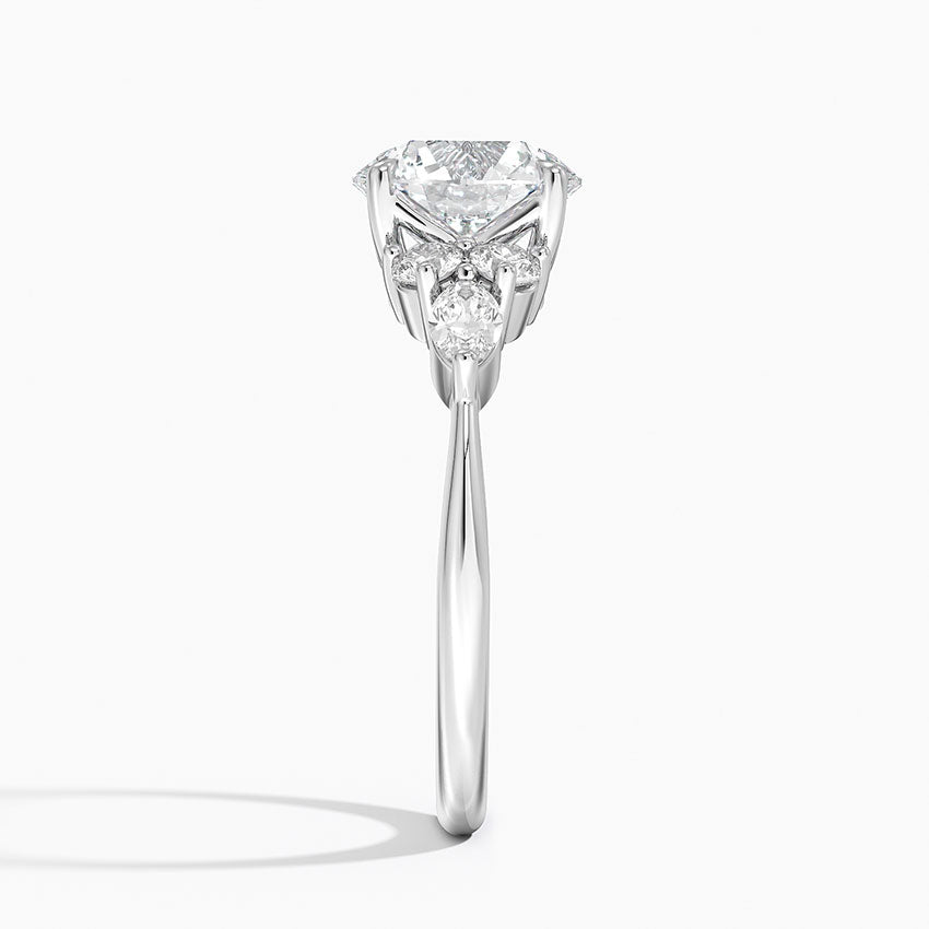 Luceillante Asscher Moissanite Engagement Ring-VOOGME