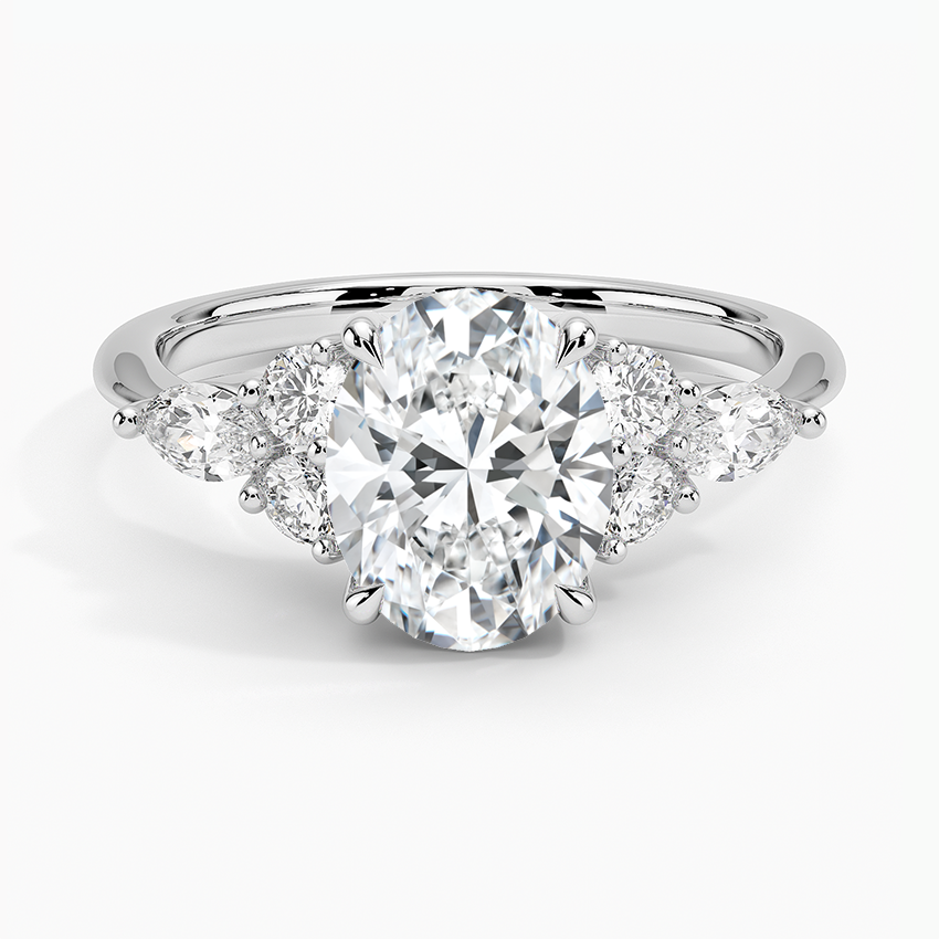 Luceillante Asscher Moissanite Engagement Ring-VOOGME
